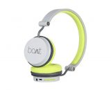 boAt Super Bass Rockerz 400 Bluetooth On-Ear Headphones with Mic (Grey/Green)