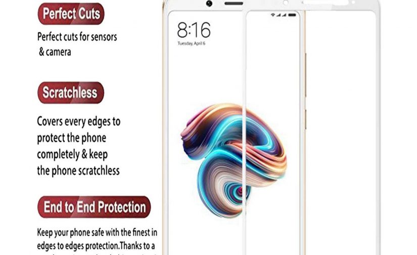 Edge to Edge Tempered Glass Screen Protector for Xiaomi Redmi Note 5 Pro