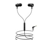 boAt BassHeads 152 with HD Sound, in-line mic, Dual Tone Secure Braided Cable & 3.5mm Angled Jack Wired Earphones (Active Black)