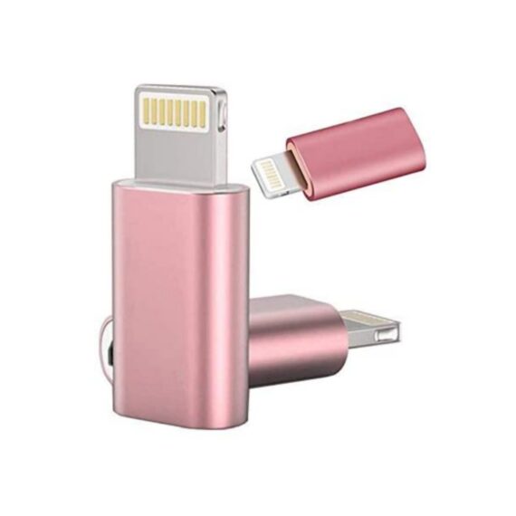 Micro USB to 8 pin Charge Sync Data Connector Converter Adapter Micro to 8 Pin Connector USB Charging/Data Transfer Compatible for iOS Devices Multicolor