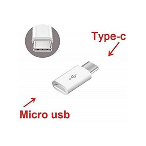 Type-C to Micro USB Adapter for Smartphones and Other Type-C OTG Supported Devices