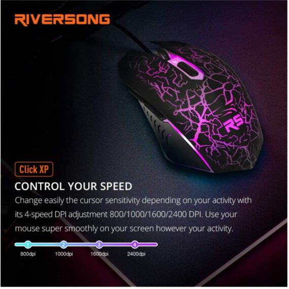Riversong Click XP GM01 wired optical mouse 🖱 control