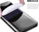 OnePlus 8 Tempered Glass | oneplus 8 screen protector Advanced Border-less Full Edge to Edge UV Screen Protector with installation kit for Oneplus 8 51% off