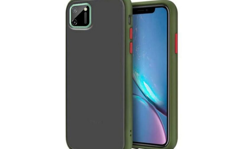 Realme C11 Smoke Case Cover, Translucent Hard Matte Finish Reinforced Corners (Shockproof, Light Weight and Anti-Drop Protection) Smoke Cover for Realme C11 [Black]