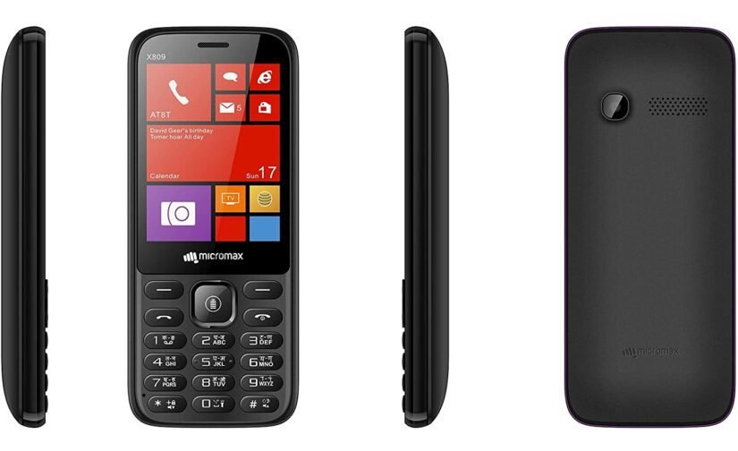 Micromax X809 basic feature phone