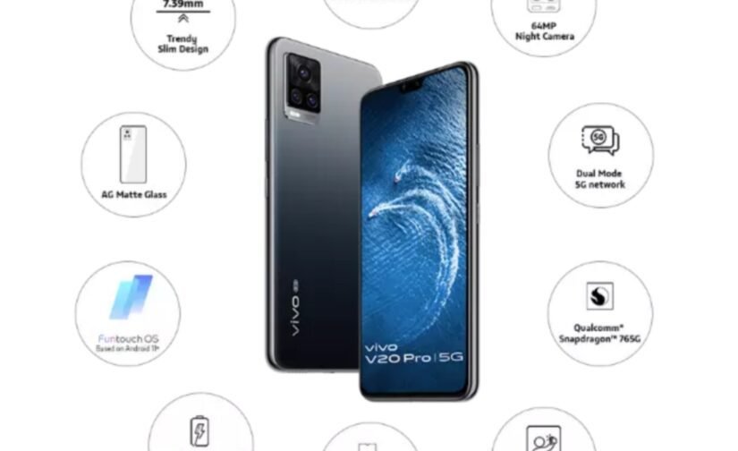Vivo V20 pro 44MP Eye Autofocus Dual Selfie | 64MP Night Camera| 4K Selfie Video @ 60 fps| Qualcomm® Snapdragon™ 765G 5G Mobile Platform