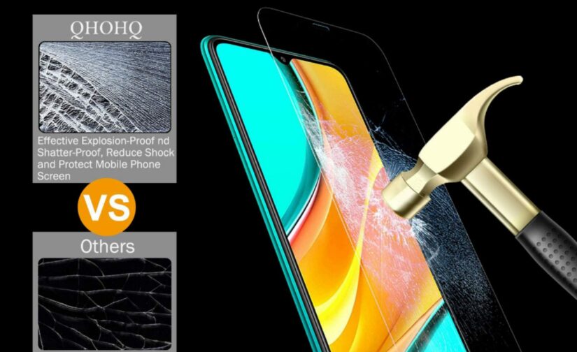 QHOHQ Screen Protector for Xiaomi Redmi 9/Temper glass for redmi 9