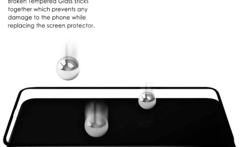 aeidess tempered glass for oneplus 8t (black) full screen coverage [edge to edge full screen coverage] with easy installation kit