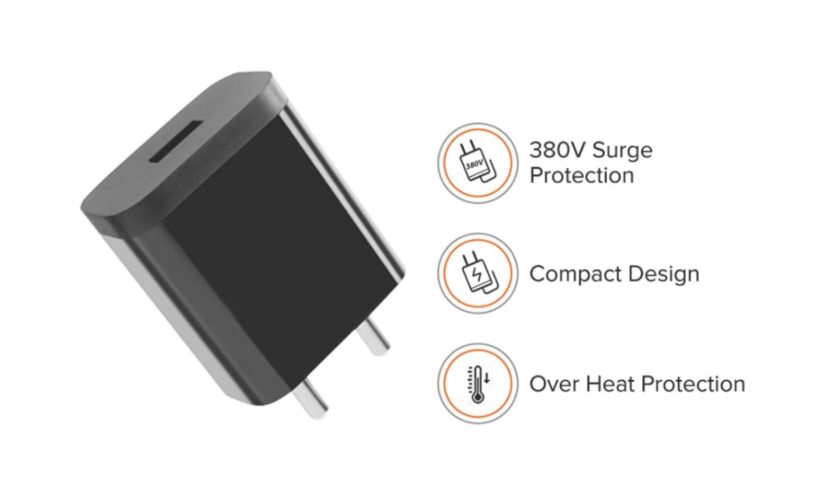 Mi 10W Wall Charger for Redmi Mobile Phones with Micro USB/Data Cable/Charging cable(Black)