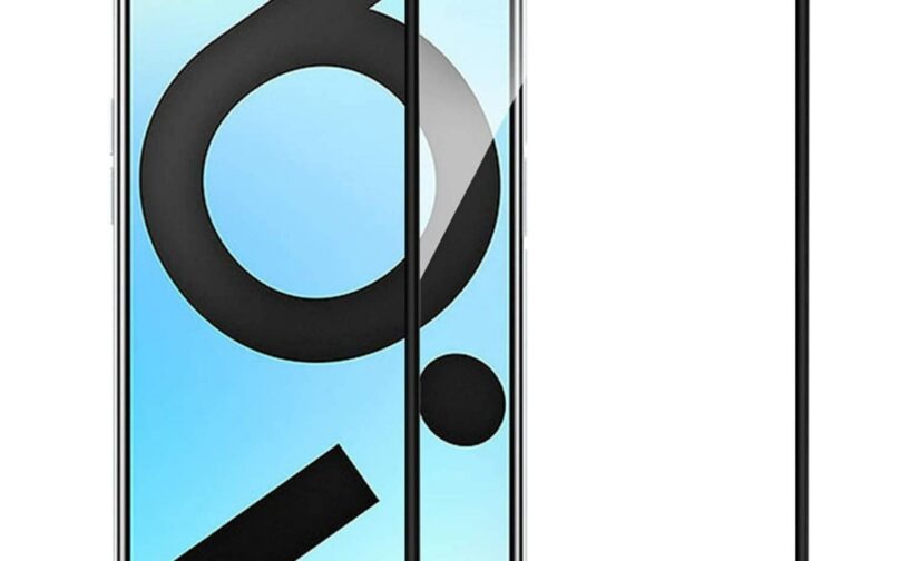 Tempered Glass for Realme 6i (Black) Edge to Edge Full Screen Coverage with easy installation kit