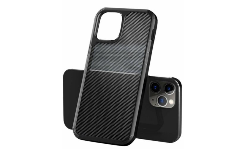 Inbase Carbon Shield Back Case For IPhone 12 / IPhone 12 Pro(Black)