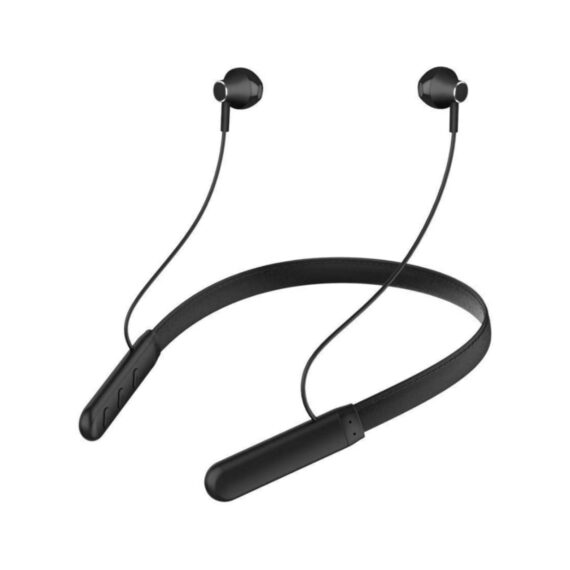 Treams Bt-80 Max Power Soundwave wireless bluetooth in-ear go sports earphone with deep bass and neckband hands-free calling inbuilt mic with long battery life and flexible Bluetooth headset for new macbook 12-inch- Black